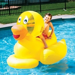Giant Inflatable Ducky by Swimline available at www.eztestpools.com