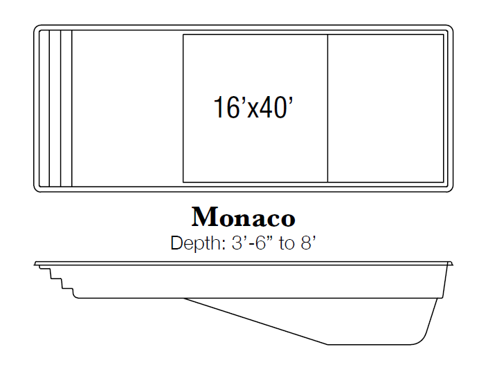 Monaco Fiberglass Pool